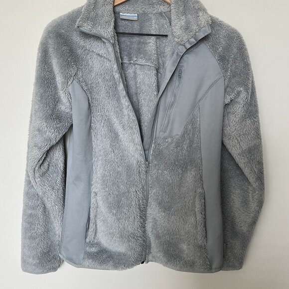 Columbia Full Zip Up Plush Fleece Jacket – Grey S - Picture 10 of 10